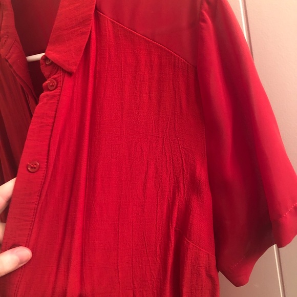 Topshop red crop top - Picture 4 of 6